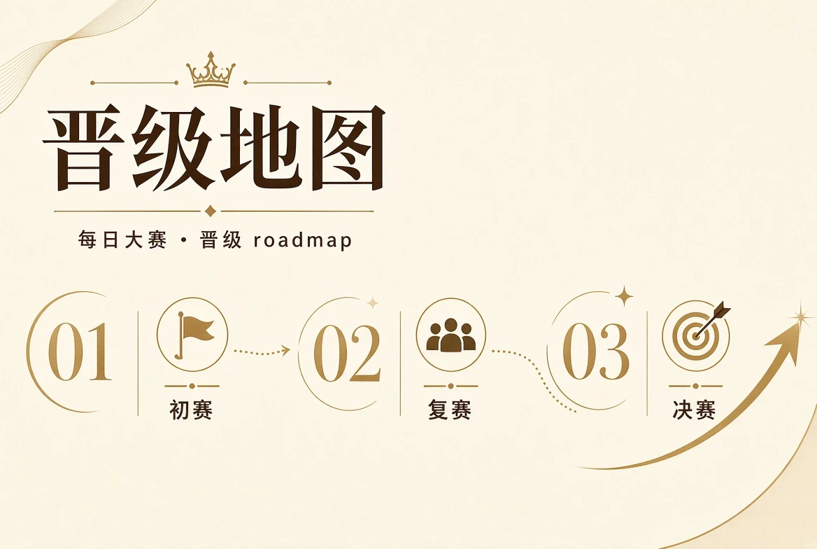 赛事晋级线示意视觉